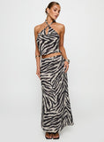 Eleganza Maxi Skirt Zebra