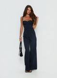 Briana Set Navy Pinstripe