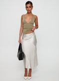 Priscella Asymmetrical Midi Skirt Multi