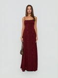 South of France Maxi Dress Burgundy