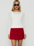 Torrance Sporty Skort Red / White