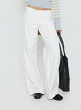 Hereos Mid Rise Baggy Leg Jeans White