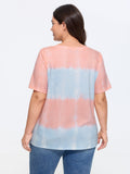 Supersoft Tie Dye V Neck Long T-Shirt