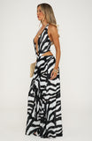 Tropic Isla Maxi Dress Blurred Noir