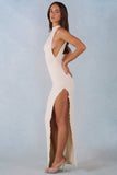 Modal Halterneck Maxi Dress in Ivory