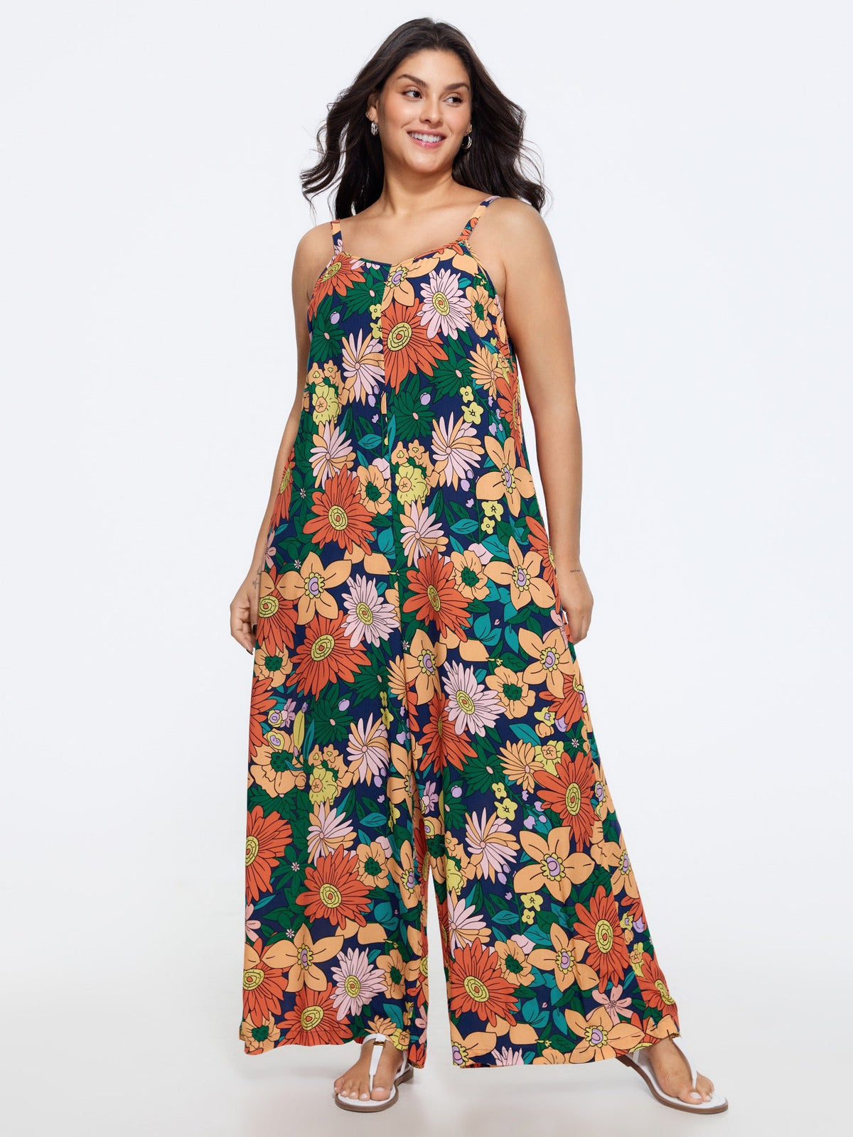 Vivid Groove Stretchy Adjustable Jumpsuit