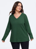 Waffle Knit Raglan Sleeve Loose Sweatshirt