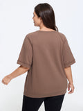 Cotton Raglan Sleeve Casual T-Shirt