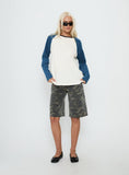 Kravitz Long Sleeve Baseball Raglan Top Blue