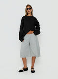 Settle Down Long Sleeve Top Black