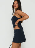 Laeyla Tailored Skort Navy Pinstripe