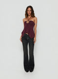 Clynee Ultra Low Rise Bootleg Jeans Vintage Black