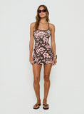 Hibiscus Girl Scooped A Line Mini Dress Hibiscus