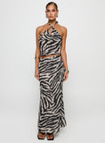 Eleganza Maxi Skirt Zebra