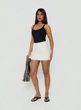 Gazelle Denim Skort White