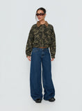 Ramix Oversized Bomber Jacket Camo