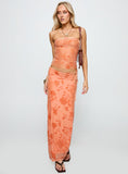 Mikah Maxi Skirt Orange