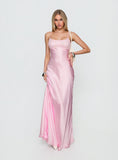 Truth Hurts Ruched Backless Maxi Dress Pink