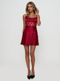 Le Tigre Lace Mini Dress Red