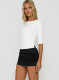 Stefenie Denim Skort Washed Black Petite