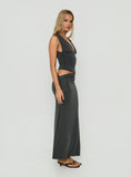 Evelen Thick Strap Maxi Dress Grey