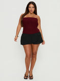 Sonsie Mini Skirt Black / White Polka Curve