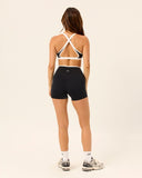 Serenity Dip Shorts 4" | Black Two Tone