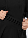 Supersoft Stretchy Cut Out Curved Hem Top