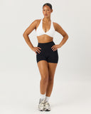 Serenity Scrunch Shorts 4" | Black