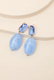 Sirona Light Blue Stone Drop Earrings