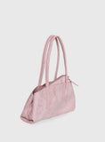 Hotshot Faux Suede Shoulder Bag Dusty Pink