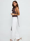 Sabryna Low Rise Straight Leg Jeans White