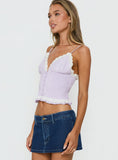 Marigolds Frill Detail Cami Top Purple
