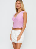 Wish Upon Broderie Mini Skirt White