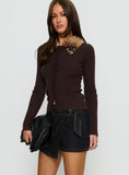 Elinora Wrap Mini Skirt Raw Denim