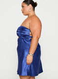 Shellie Mini Dress Blue Curve