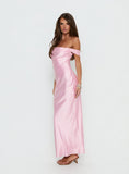 Azura Off The Shoulder Maxi Dress Pink