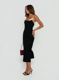 Renaissance Corset Lace Midi Dress Black / White