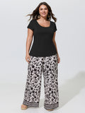 Supersoft Lace Cut-Out Fitted T-Shirt