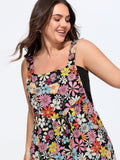 Daisy Floral Print Adjustable Strap Jumpsuit