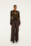 Burgundy Leather Pants