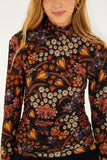 Black Lili Jersey Blouse