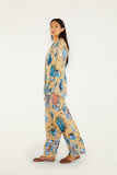 Sand Mystical Wide-Leg  Pants