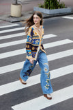 Denim Mystical Wide-Leg Pants