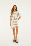 Off-White Tropi Scarf Embroidered  Blouse