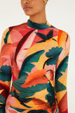 Multicolor Atlantic Rainforest Jersey Blouse