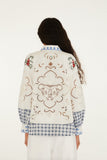 Off-White Flowers Embroidery Richelieu Shirt