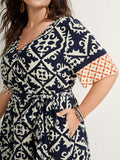 Boho Print Side Tie Maxi Dress