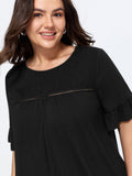 Supersoft Stretchy Cut Out Curved Hem Top
