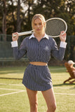 Stripe A-Line Skirt